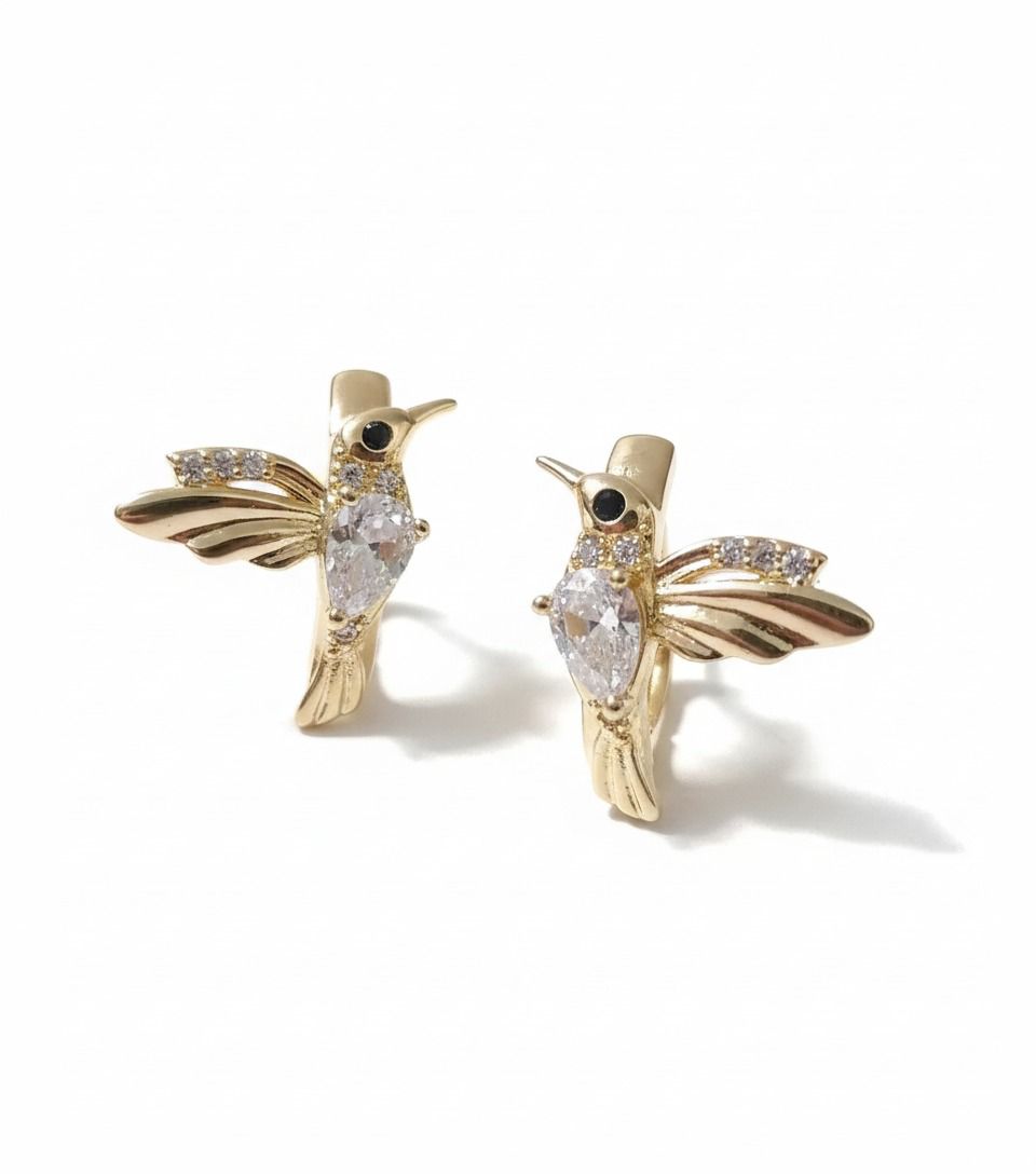 Aretes Huggie de Colibri