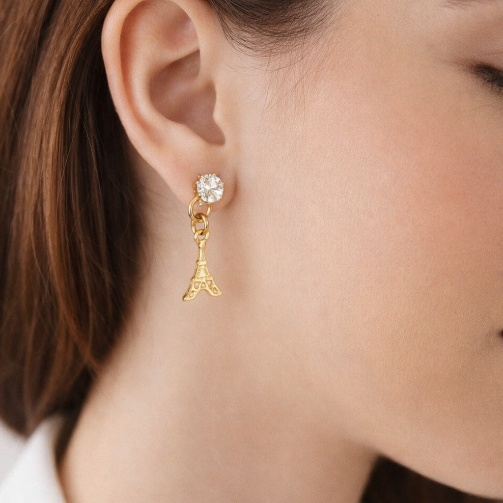 Broqueles Zirconia & Torre Eiffel