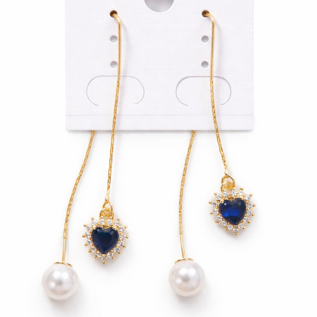 Aretes "Dual Love" en Oro Laminado