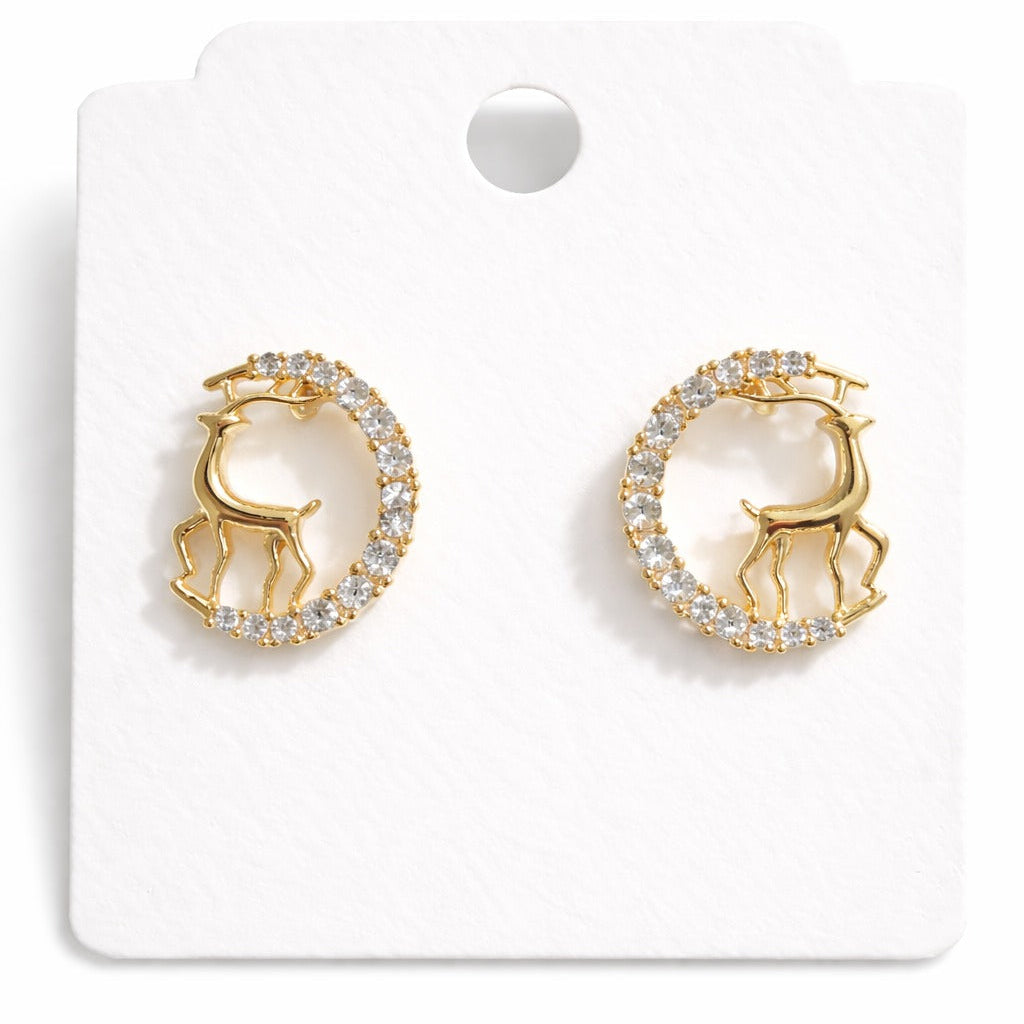 Broqueles de Reno en Oro Laminado