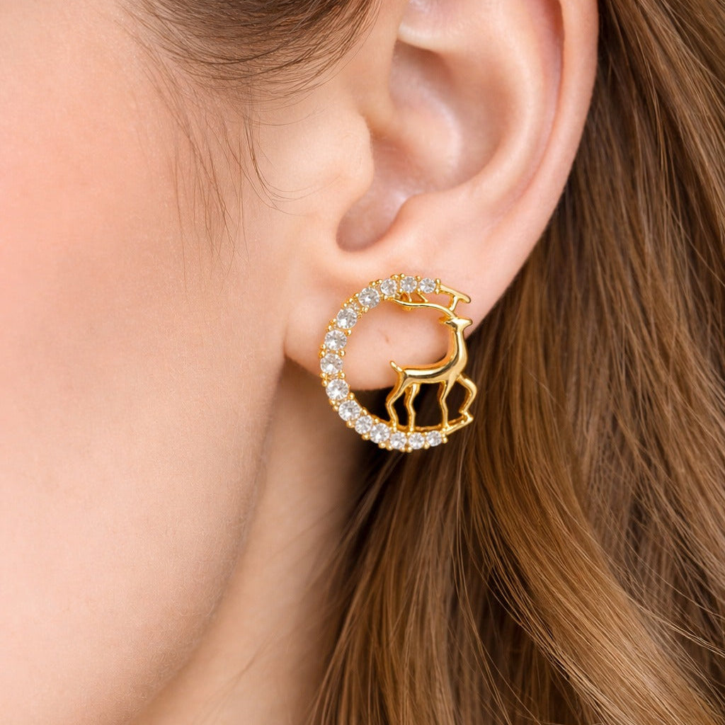 Broqueles de Reno en Oro Laminado