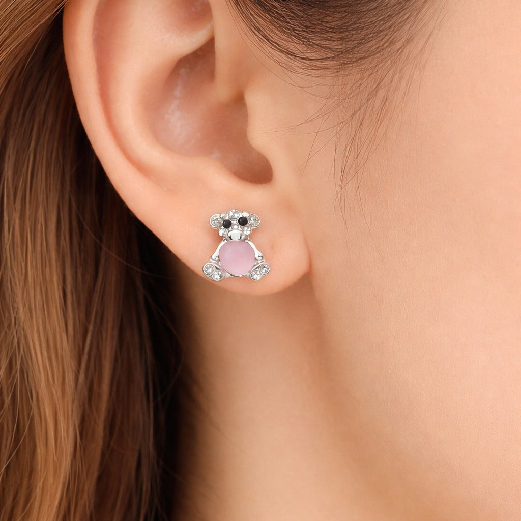 Broqueles de Osito en Oro Laminado